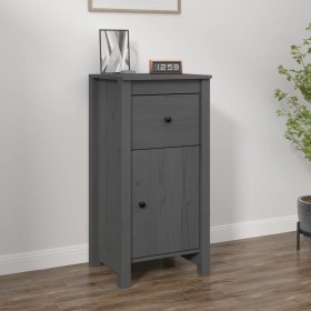 Solid gray pine wood sideboard 40x35x80 cm by vidaXL, Sideboards - Ref: Foro24-813758, Price: 62,57 €, Discount: %