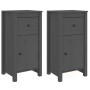 Display cabinets 2 units solid pine wood gray 40x35x80 cm by vidaXL, Sideboards - Ref: Foro24-813759, Price: 90,48 €, Discoun...