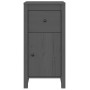 Display cabinets 2 units solid pine wood gray 40x35x80 cm by vidaXL, Sideboards - Ref: Foro24-813759, Price: 90,48 €, Discoun...