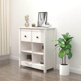 Solid white pine wood sideboard 70x35x80 cm by vidaXL, Sideboards - Ref: Foro24-813765, Price: 84,97 €, Discount: %