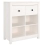 Solid white pine wood sideboard 70x35x80 cm by vidaXL, Sideboards - Ref: Foro24-813765, Price: 84,97 €, Discount: %