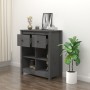 Solid gray pine wood sideboard 70x35x80 cm by vidaXL, Sideboards - Ref: Foro24-813766, Price: 75,99 €, Discount: %