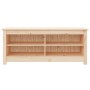 Banco zapatero de madera maciza de pino 110x38x45,5 cm de vidaXL, Zapateros y organizadores de calzado - Ref: Foro24-813774, ...