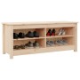 Schuhbank aus massivem Kiefernholz, 110 x 38 x 45,5 cm von vidaXL, Schuhregale und Schuhorganisatoren - Ref: Foro24-813774, P...