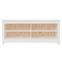 Shoe bench solid white pine wood 110x38x45.5 cm by vidaXL, Shoe racks and shoe organizers - Ref: Foro24-813775, Price: 78,96 ...