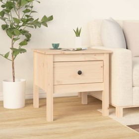 Solid pine wood side table 50x50x49 cm by vidaXL, Side tables - Ref: Foro24-813794, Price: 47,99 €, Discount: %