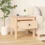 Solid pine wood side table 50x50x49 cm by vidaXL, Side tables - Ref: Foro24-813794, Price: 48,11 €, Discount: %