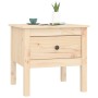 Solid pine wood side table 50x50x49 cm by vidaXL, Side tables - Ref: Foro24-813794, Price: 48,11 €, Discount: %