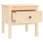 Solid pine wood side table 50x50x49 cm by vidaXL, Side tables - Ref: Foro24-813794, Price: 48,11 €, Discount: %