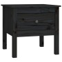 Mesa auxiliar 2 uds de madera maciza de pino negro 50x50x49 cm de vidaXL, Mesas auxiliares - Ref: Foro24-813803, Precio: 60,1...