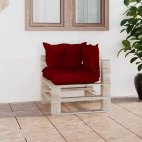 Pallet garden corner sofa with pine wood cushions by vidaXL, Outdoor sofas - Ref: Foro24-3066063, Price: 85,99 €, Discount: %