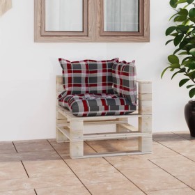 Pallet garden corner sofa with pine wood cushions by vidaXL, Outdoor sofas - Ref: Foro24-3066066, Price: 97,99 €, Discount: %