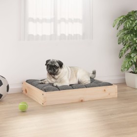 Solid pine wood dog bed 61.5x49x9 cm by vidaXL, Beds for dogs - Ref: Foro24-820851, Price: 27,99 €, Discount: %