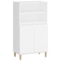 Aparador alto madera contrachapada blanco 60x36x110 cm de vidaXL, Aparadores - Ref: Foro24-821220, Precio: 92,15 €, Descuento: %