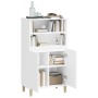 Tall white plywood sideboard 60x36x110 cm by vidaXL, Sideboards - Ref: Foro24-821220, Price: 100,41 €, Discount: %