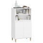 Tall white plywood sideboard 60x36x110 cm by vidaXL, Sideboards - Ref: Foro24-821220, Price: 100,41 €, Discount: %