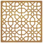 Corten steel garden wall ornament Moorish design 55x55 cm by vidaXL, Posters, prints and visual art - Ref: Foro24-824478, Pri...