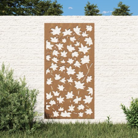 Corten steel garden wall decoration maple leaf design 105x55 cm by vidaXL, Posters, prints and visual art - Ref: Foro24-82447...