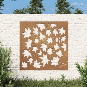 Adorno de pared jardín acero corten diseño hoja arce 55x55 cm de vidaXL, Carteles, copias y arte visual - Ref: Foro24-824480,...