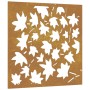 Corten steel garden wall decoration maple leaf design 55x55 cm by vidaXL, Posters, prints and visual art - Ref: Foro24-824480...