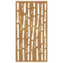 Garden wall decoration corten steel bamboo design 105x55 cm by vidaXL, Posters, prints and visual art - Ref: Foro24-824481, P...