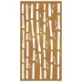 Garden wall decoration corten steel bamboo design 105x55 cm by vidaXL, Posters, prints and visual art - Ref: Foro24-824481, P...