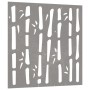 Corten steel garden wall ornament bamboo design 55x55 cm by vidaXL, Posters, prints and visual art - Ref: Foro24-824482, Pric...