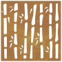 Corten steel garden wall ornament bamboo design 55x55 cm by vidaXL, Posters, prints and visual art - Ref: Foro24-824482, Pric...