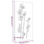 Garten-Wandschmuck Cortenstahl Bambus Design 105x55 cm von vidaXL, Poster, Drucke und visuelle Kunst - Ref: Foro24-824484, Pr...