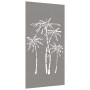 Corten steel garden wall decoration palm tree design 105x55 cm by vidaXL, Posters, prints and visual art - Ref: Foro24-824485...