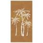 Corten steel garden wall decoration palm tree design 105x55 cm by vidaXL, Posters, prints and visual art - Ref: Foro24-824485...