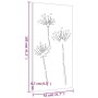 Garten-Wandschmuck Cortenstahl Blumendesign 105x55 cm von vidaXL, Poster, Drucke und visuelle Kunst - Ref: Foro24-824486, Pre...