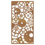 Garden wall decoration made of corten steel with a gear wheel design, measuring 105x55 cm. by vidaXL, Posters, prints and vis...