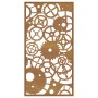 Garden wall decoration made of corten steel with a gear wheel design, measuring 105x55 cm. by vidaXL, Posters, prints and vis...