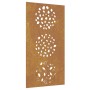 Corten steel garden wall ornament leaf design 105x55 cm by vidaXL, Posters, prints and visual art - Ref: Foro24-824494, Price...