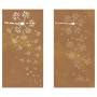 Garden wall decoration 2 pcs Corten steel flower design 105x55 cm by vidaXL, Posters, prints and visual art - Ref: Foro24-824...