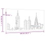 Gartenwandornament aus Cortenstahl, Skyline-Design, 105 x 55 cm von vidaXL, Poster, Drucke und visuelle Kunst - Ref: Foro24-8...