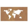 Corten steel garden wall decoration world map design 105x55 cm by vidaXL, Posters, prints and visual art - Ref: Foro24-824498...