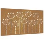 Garden wall decoration made of corten steel with flower design, 105x55 cm. by vidaXL, Posters, prints and visual art - Ref: F...