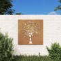 Corten steel garden wall ornament tree design 55x55 cm by vidaXL, Posters, prints and visual art - Ref: Foro24-824502, Price:...