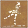 Wall decoration garden corten steel ballet dancer 55x55 cm by vidaXL, Posters, prints and visual art - Ref: Foro24-824503, Pr...