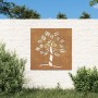 Adorno de pared de jardín acero corten diseño árbol 55x55 cm de vidaXL, Carteles, copias y arte visual - Ref: Foro24-824505, ...