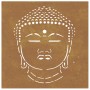 Corten steel garden wall ornament Buddha head 55x55 cm by vidaXL, Posters, prints and visual art - Ref: Foro24-824504, Price:...