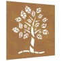 Corten steel garden wall ornament tree design 55x55 cm by vidaXL, Posters, prints and visual art - Ref: Foro24-824505, Price:...