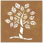 Corten steel garden wall ornament tree design 55x55 cm by vidaXL, Posters, prints and visual art - Ref: Foro24-824505, Price:...