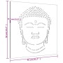 Gartenwanddekoration aus Cortenstahl, Buddha-Kopf, 55 x 55 cm von vidaXL, Poster, Drucke und visuelle Kunst - Ref: Foro24-824...