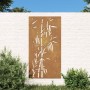 Garden wall decoration corten steel bamboo design 105x55 cm by vidaXL, Posters, prints and visual art - Ref: Foro24-824506, P...