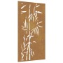 Garden wall decoration corten steel bamboo design 105x55 cm by vidaXL, Posters, prints and visual art - Ref: Foro24-824506, P...