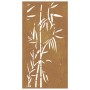 Garden wall decoration corten steel bamboo design 105x55 cm by vidaXL, Posters, prints and visual art - Ref: Foro24-824506, P...