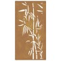 Garden wall decoration corten steel bamboo design 105x55 cm by vidaXL, Posters, prints and visual art - Ref: Foro24-824506, P...